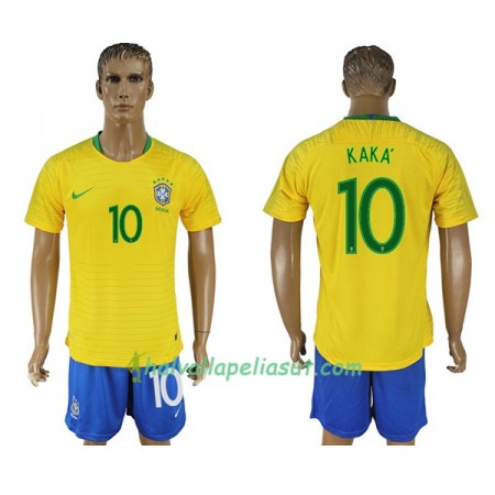 Jalkapallo Pelipaidat Brasilia Kaka 10 World Cup 2018 Kotipaita